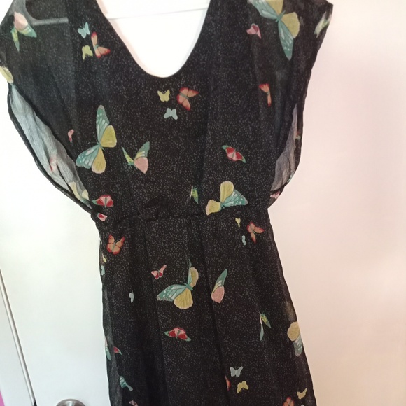 American Rag Dresses & Skirts - American Rag black dress with butterflies